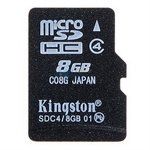 ��������Ӫ�� kingston��ʿ�� 8G TF(micro SDHC)�� Class4