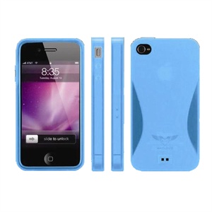 【当当销售配送】Maclove Sunrise iPhone4 TPU保护套 蓝色（最新款上市 超强保护 时尚色彩）