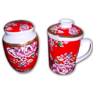 苏氏红色工艺茶杯75890