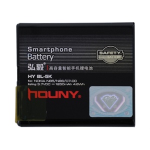 弘毅（HOUNY）诺基亚N85（BL-5K）高容量智能手机锂电池
