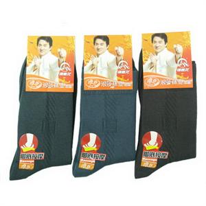【当当自营】浪莎 新款足底按摩精品男袜M5627 蓝色 1双装