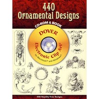440 Ornamental Designs CD-ROM and Book装饰性设计（书和光盘）