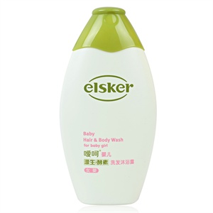 嗳呵源生酵素婴儿洗发沐浴露（女婴）240ml