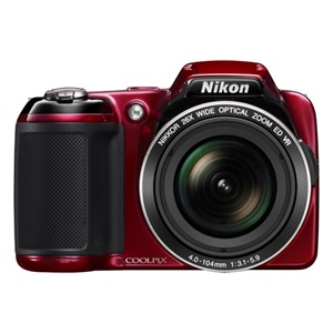 【当当自营】 Nikon尼康 COOLPIX L810 便携数码相机 红色（1600万以上像素 3.0寸屏 26倍光变 22.5mm广角 3D模式）