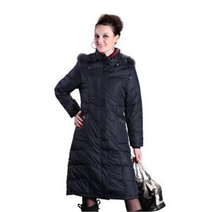 2011秋冬新品 恒源祥羽绒服 女装 正品 长款 B-6811 修身