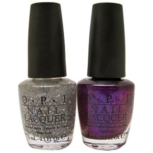 OPI 威廉姆斯套装(深紫S97+银闪S98)15ml*2瓶（进）