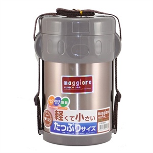 TAFUCO泰福高马焦列2L三层保温饭盒便当盒F-2458 含保温专用包