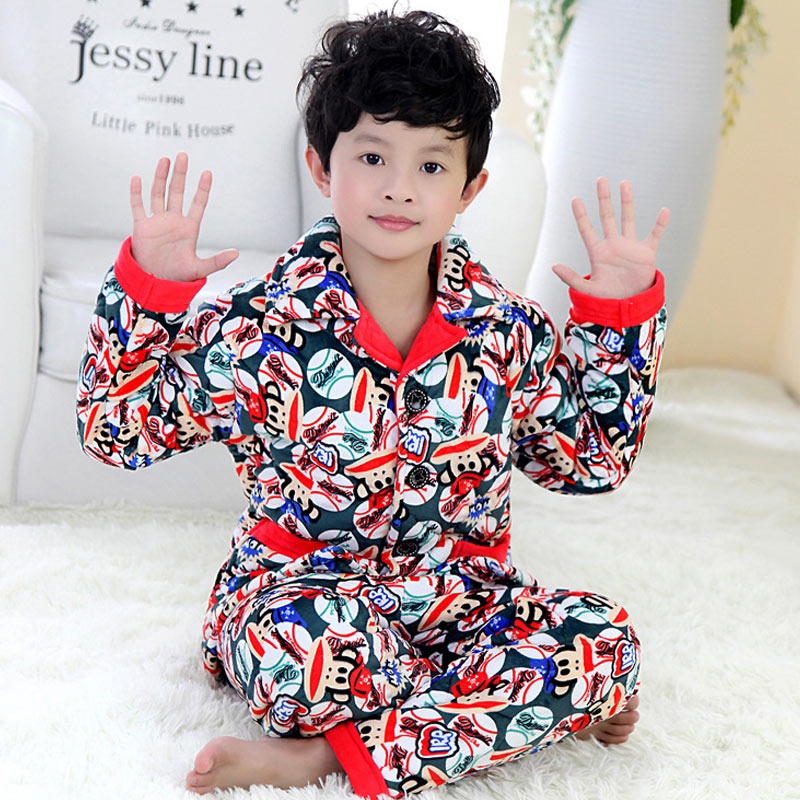 【【货到付款】 <em>2015</em>秋<em>冬季新款儿童睡衣</em>男女