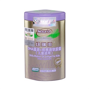 纽瑞滋海藻DHA核桃油儿童专用软胶囊30粒