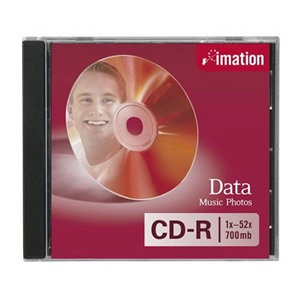 【当当销售配送】IMATION 怡敏信 CD-R 52X 700MB 商务银盘 单片盒装 刻录盘