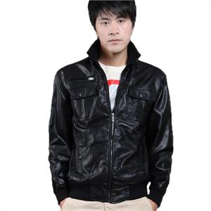 【当当自营】诠渡良品 男士机车款休闲水洗NAPPA革皮衣 TD157