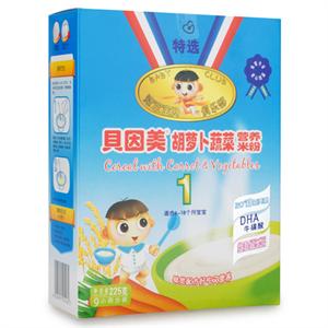 贝因美 胡萝卜蔬菜营养米粉 225g