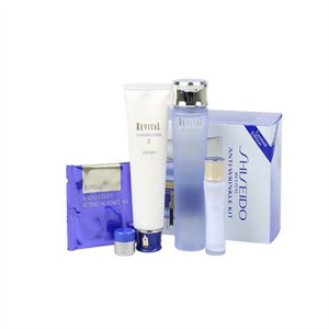 Shiseido 资生堂 悦微全力抗皱套装（悦薇调理洗面膏2号 125g+悦薇调理健肤水EX II号130ml+悦薇润肤乳 EX II号 20ml+悦薇质纯眼膜 2对+悦薇质纯防皱润肤霜4ml+资生堂 化妆棉 30片）