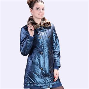 2011秋冬新品 恒源祥羽绒服 女装 正品 中长款B-8610 奢华