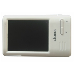 【当当销售配送】liunx六虹 D03 2GB 2.4寸MP5 (白) 16:9高清显示 超薄不锈钢机身