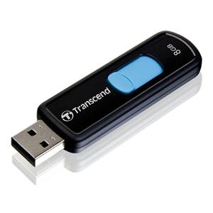 创见（Transcend）JetFlash500伸缩式U盘（黑色）（8GB）