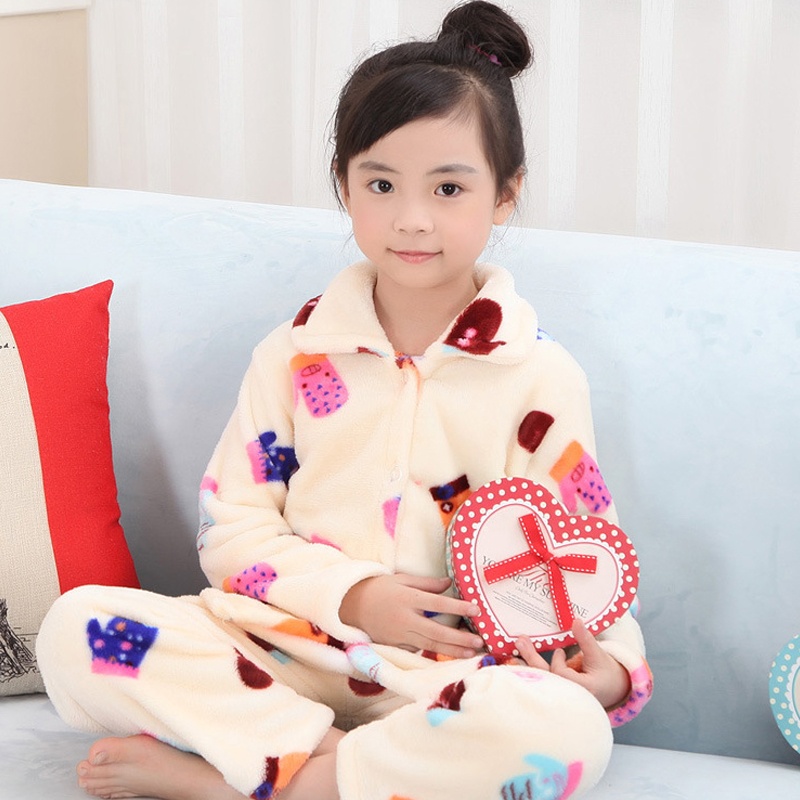 【<em>2015</em>秋<em>冬季新款</em>法兰绒<em>儿童睡衣</em>女童长袖开