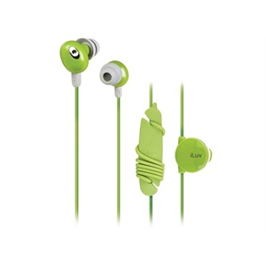 iLuv Bean系列IPOD/MP3入耳式耳机（绿色）（带音量调节）