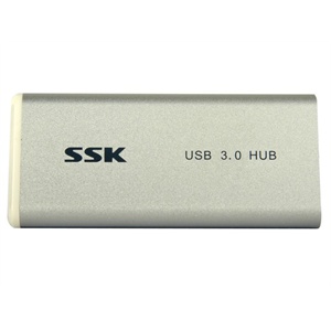 飚王（SSK）铁三角SHU028 4口扩展HUB集线器（USB 3.0高速）