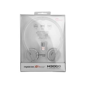 雷柏（Rapoo）H3000 2.4G无线麦克风耳机（灰色）
