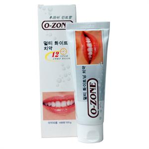 韩国O-ZONE 全效美白牙膏100G