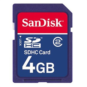 【当当销售配送】SanDisk 闪迪 SDHC Class2 4G 蓝色 SD闪存卡