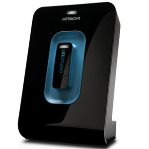 [当当销售配送]Hitachi 日立 LifeStudio Desk Plus系列 3.5英寸 1TB/黑+4GB闪存钥匙 移动硬盘 0S02671