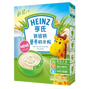 亨氏 强化铁锌钙营养奶米粉225g