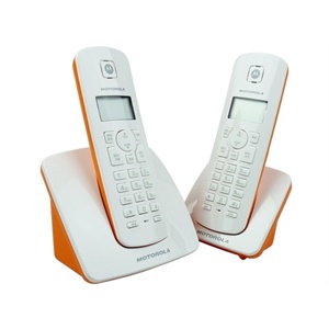摩托罗拉（MOTOROLA）C402C 2.4GHz数字无绳电话（橙色）