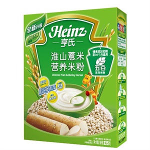 亨氏淮山薏米营养米粉(初期-36个月)225G/盒