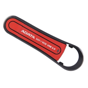 威刚（ADATA）S107 USB3.0防水抗震U盘（红色）（16GB）