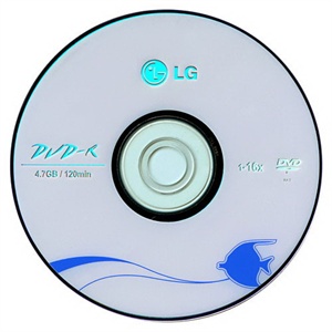 【当当销售配送】LG DVD-R 16X 4.7GB 鱼 10片桶装 刻录盘