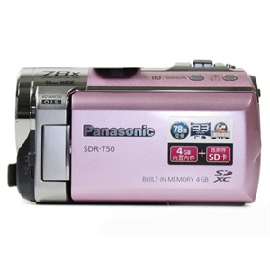松下（Panasonic）SDR-T50数码摄像机（粉色）