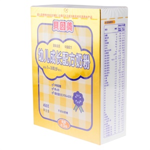 贝因美 金装幼儿成长奶粉 450克