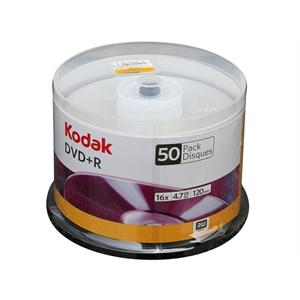 柯达（Kodak）DVD+R 16X光盘（50片装/布丁桶/国际A级）
