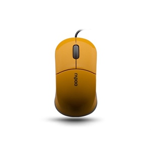 雷柏（Rapoo）N6000 USB笔记本小鼠标（黄色）