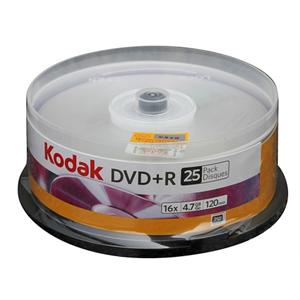 柯达（Kodak）DVD+R 16X光盘（25片装/布丁桶/国际A级）