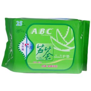 ABC 芦荟丝薄柔爽卫生护垫25片