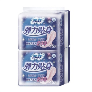 苏菲 超熟睡290弹力贴身纤巧夜用 洁翼型 15P×2两联包