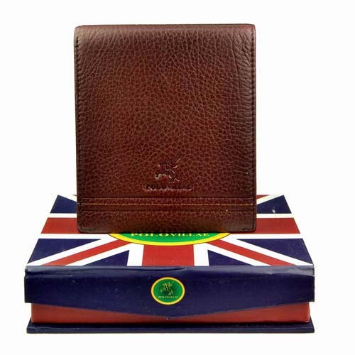 polo villae保罗威特-正品防伪男式加厚短款钱包 23啡色牛皮