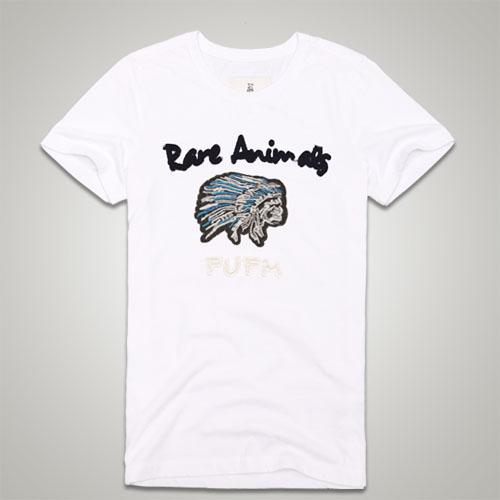 男士印第安绣花头像短袖t恤 m11mst339 l 白色